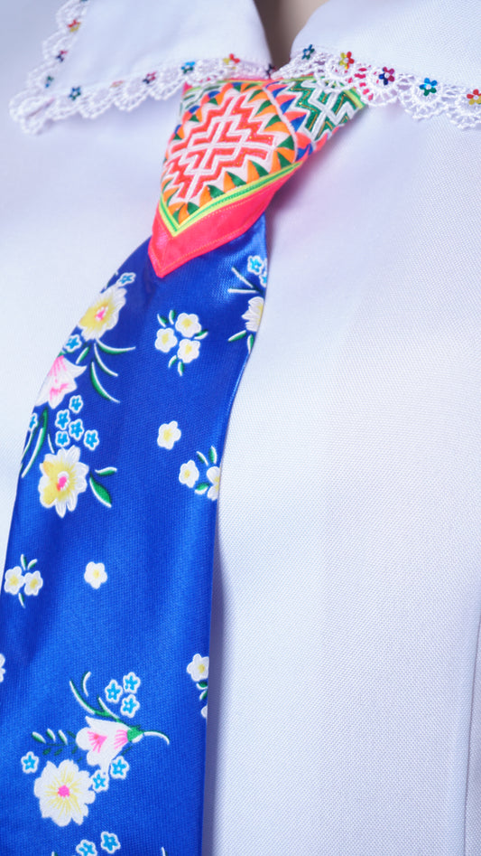 Women Blue Tie