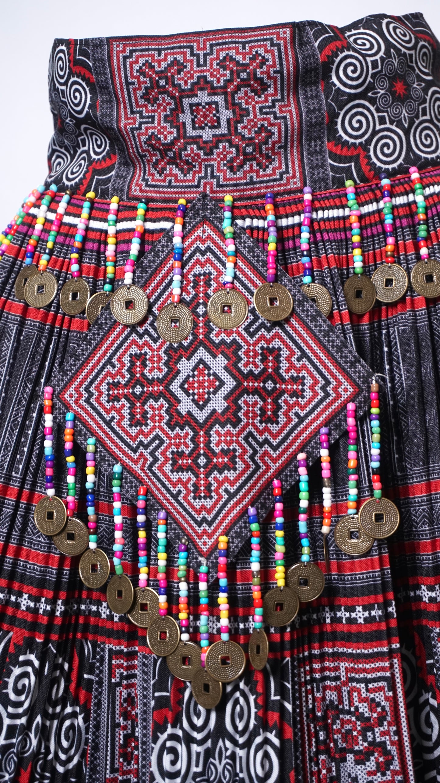 Printed Skirt Burgundy