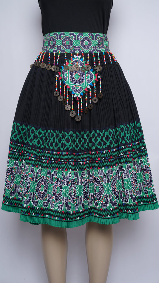 Printed Skirt Green