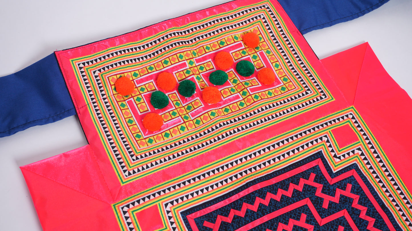 Handmade Hmong Baby Carrier- Pink