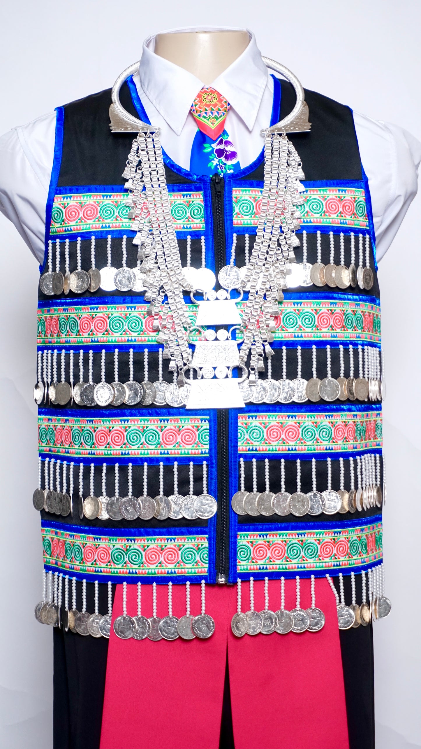 Machine Sew Money Vest-Blue