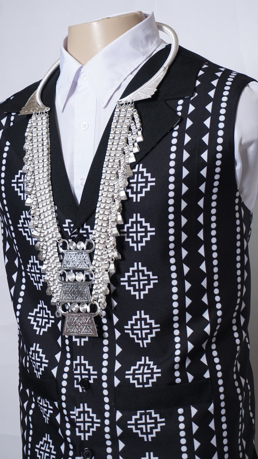 Printed Hmong Vest (52")