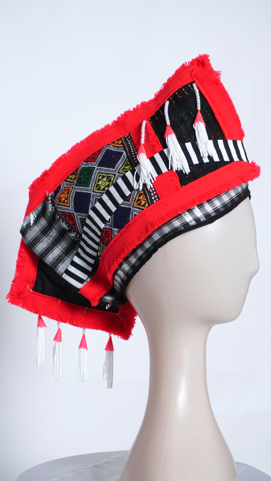 Neon Pink Rooster Hat