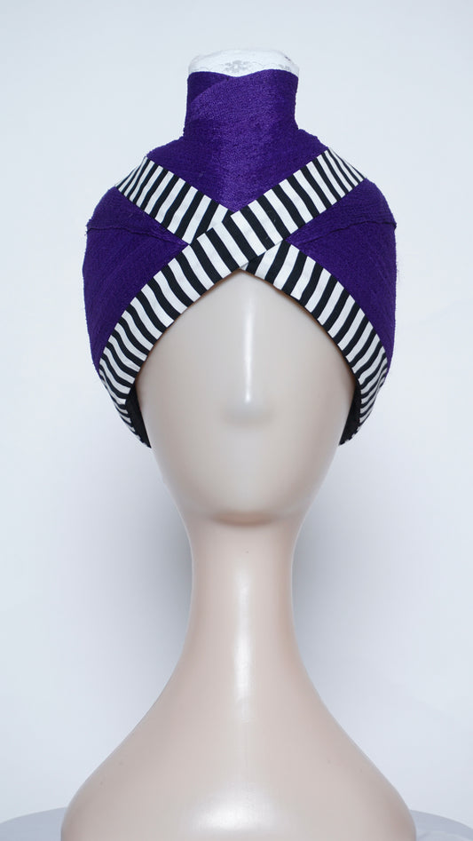 Indigo Purple Phuam Txoom Suab Hat