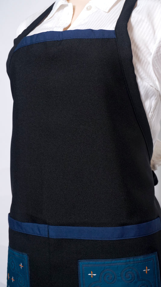 Navy Blue/ Teal Apron