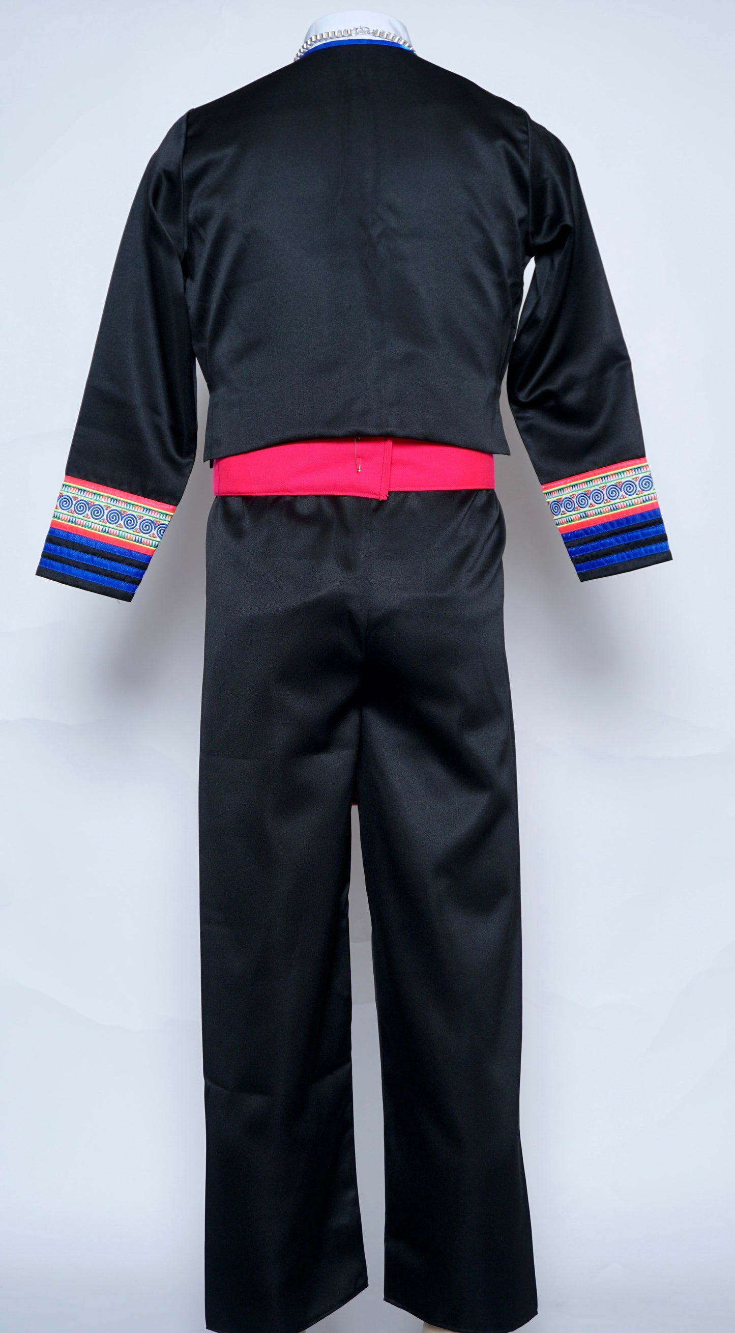 Men Hmong Txaij Set-Pink Trim (44")