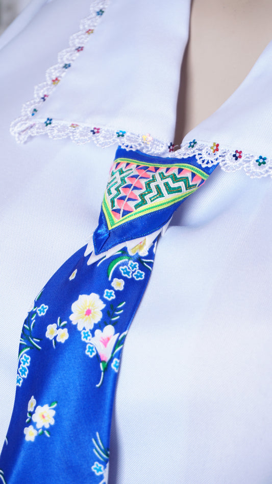 Women Blue Tie