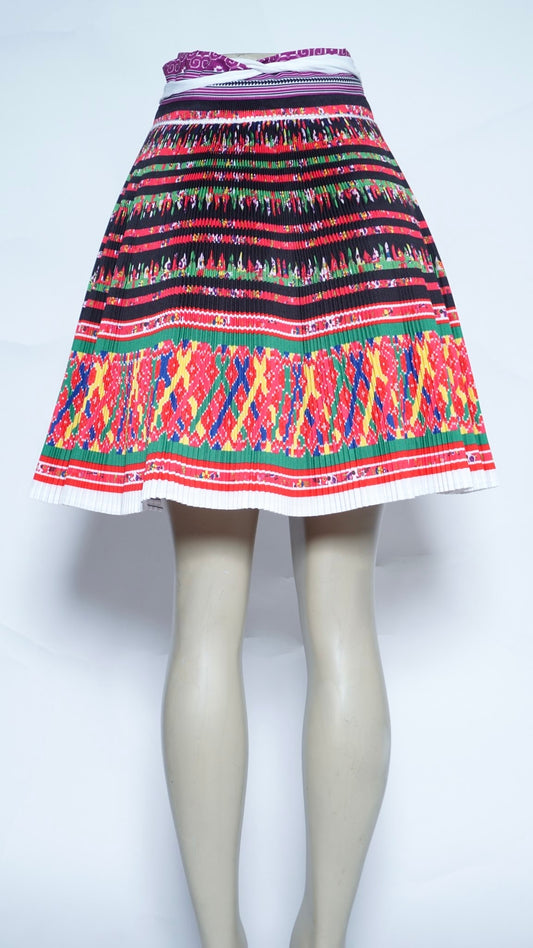 Printed X Floral Patterns Skirt