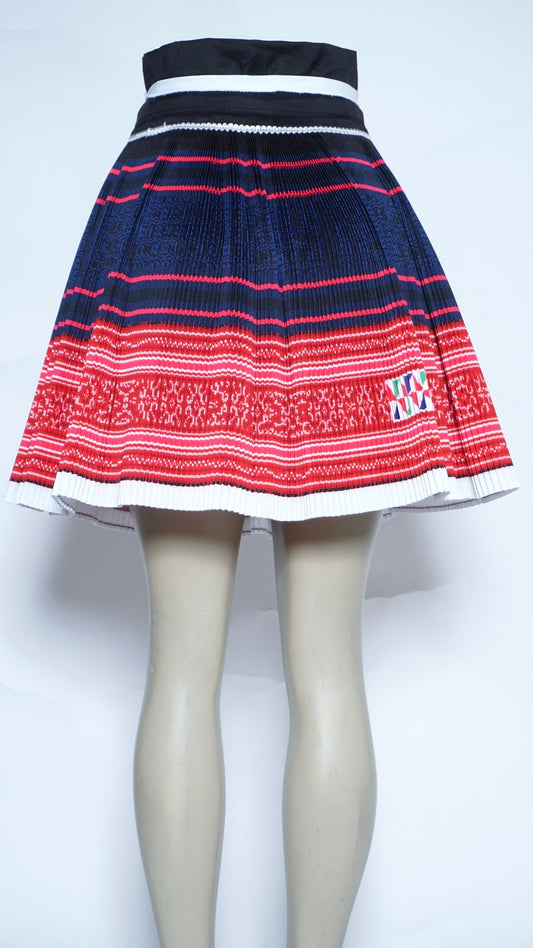 Printed Plain Fan Skirt (40x20)