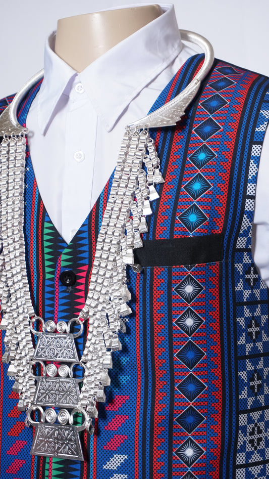 Printed Hmong Vest (46")