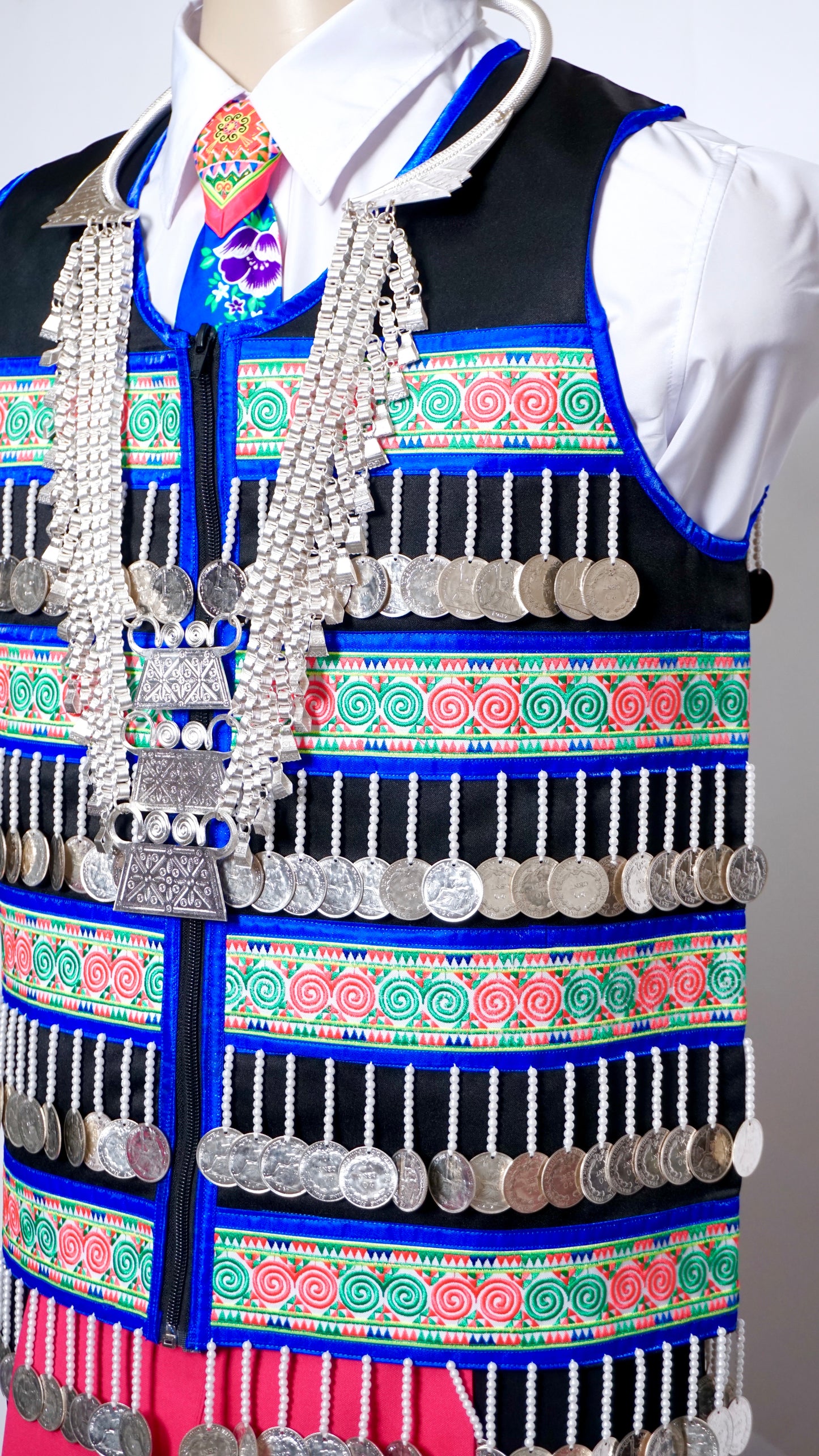 Machine Sew Money Vest-Blue