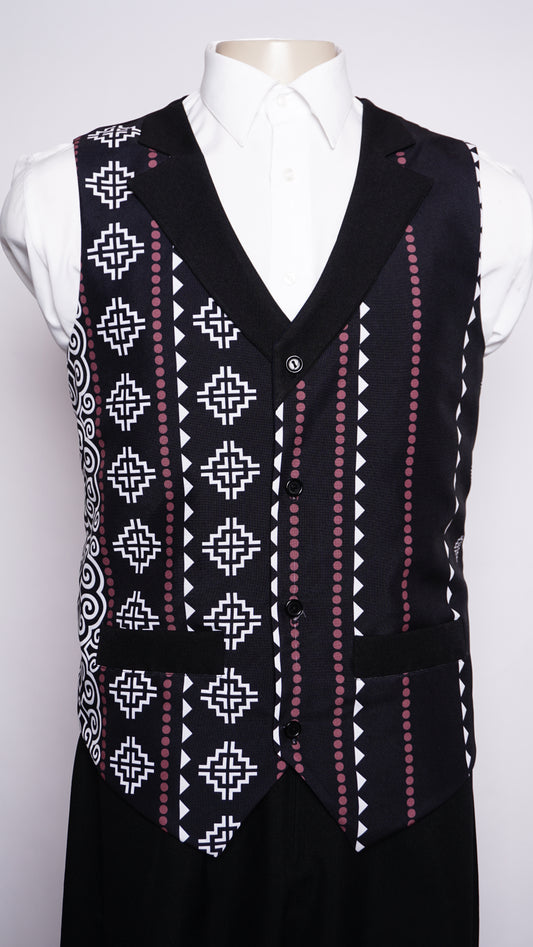 Printed Hmong Vest Qwj