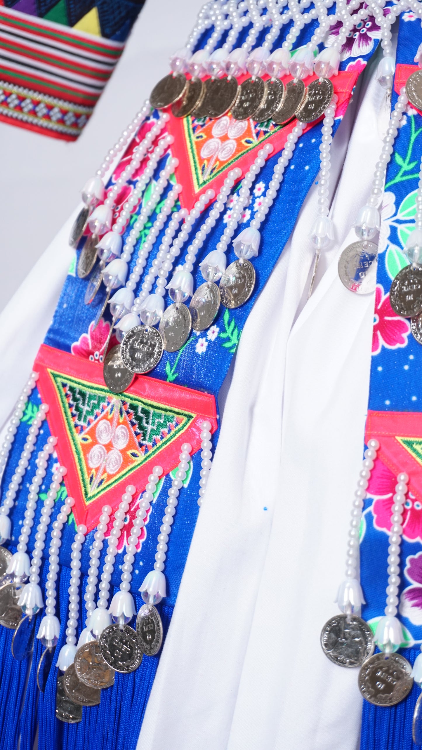 Blue Floral Hlab Siv Money-Qwj