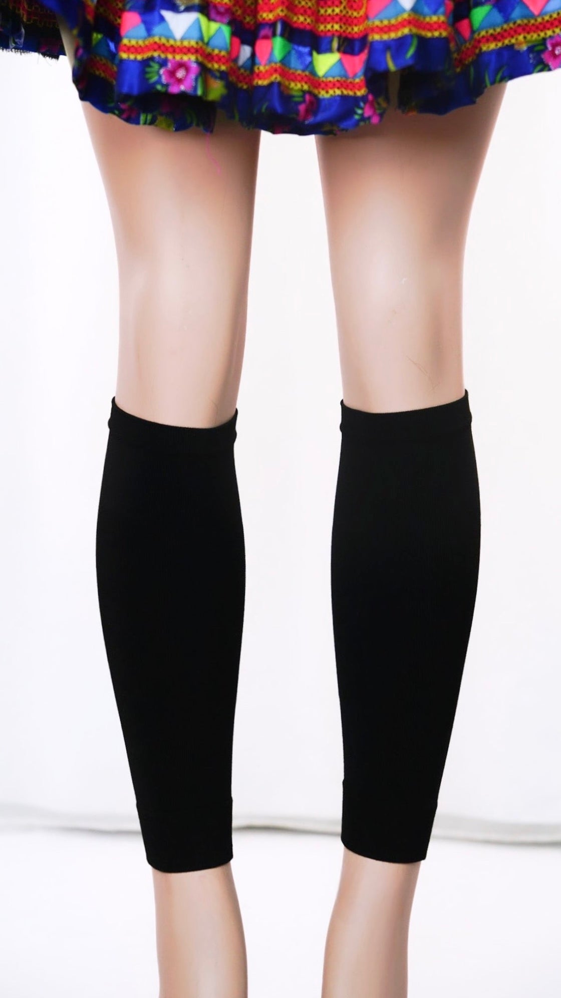 Black Solid Leg Warmer