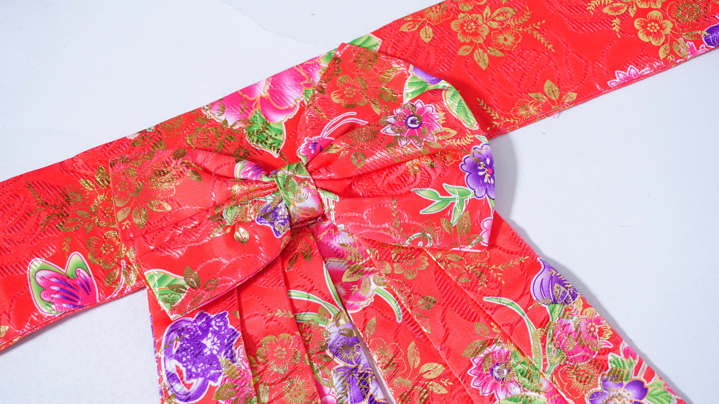Red Bow Floral Hlab Siv
