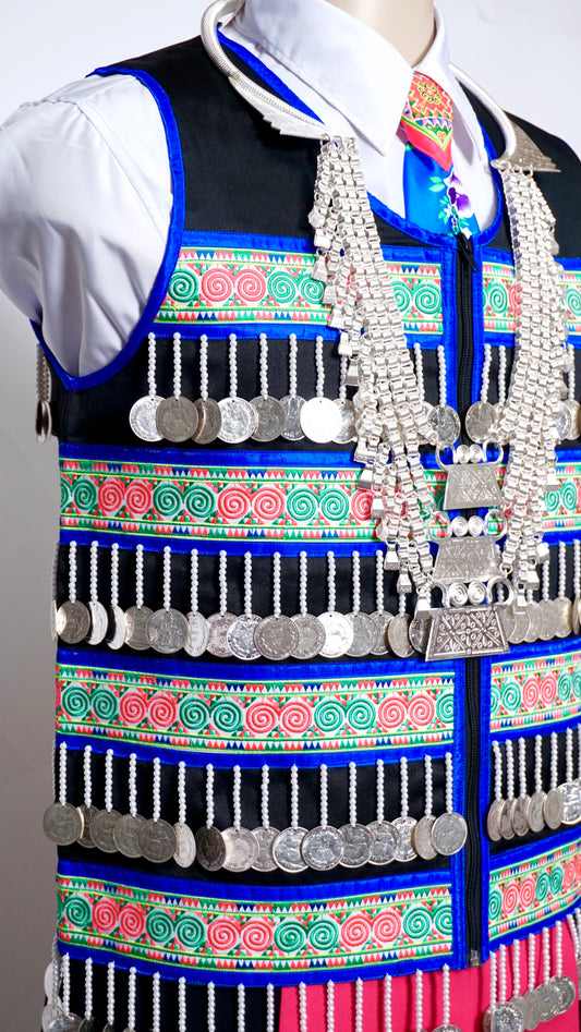 Machine Sew Money Vest-Blue