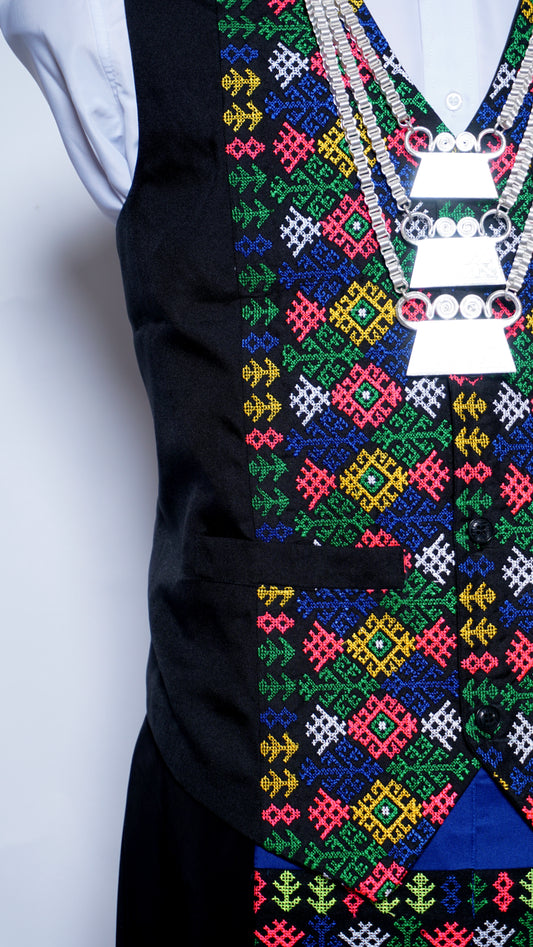 Neon Pink Rainbow Co Vest