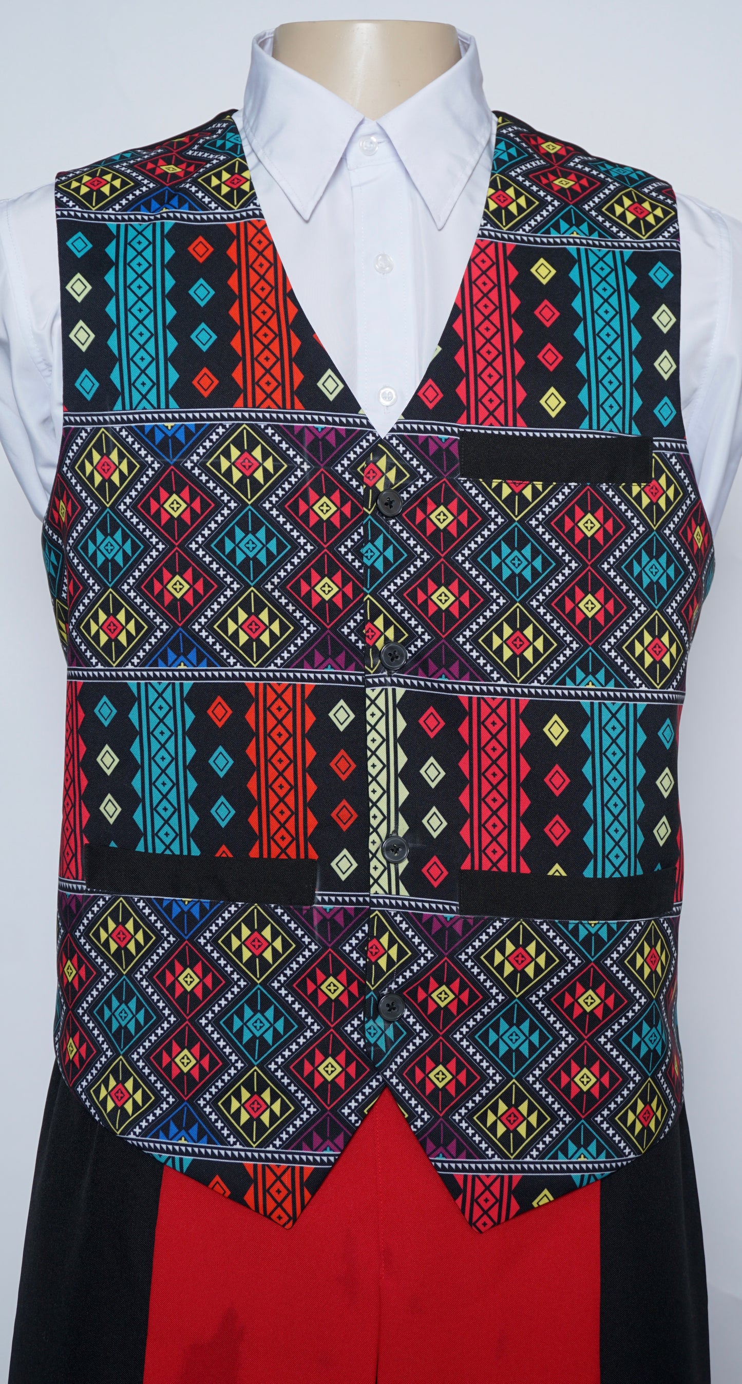 Printed Phuam Paj Vest