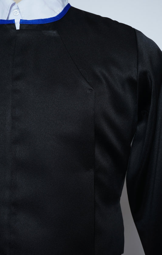 Men Hmong Txaij Set-Blue Straight Qwj Trim