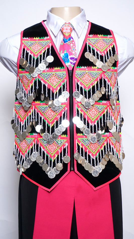 Handmade Pajntaub Mos Money Vest (40")