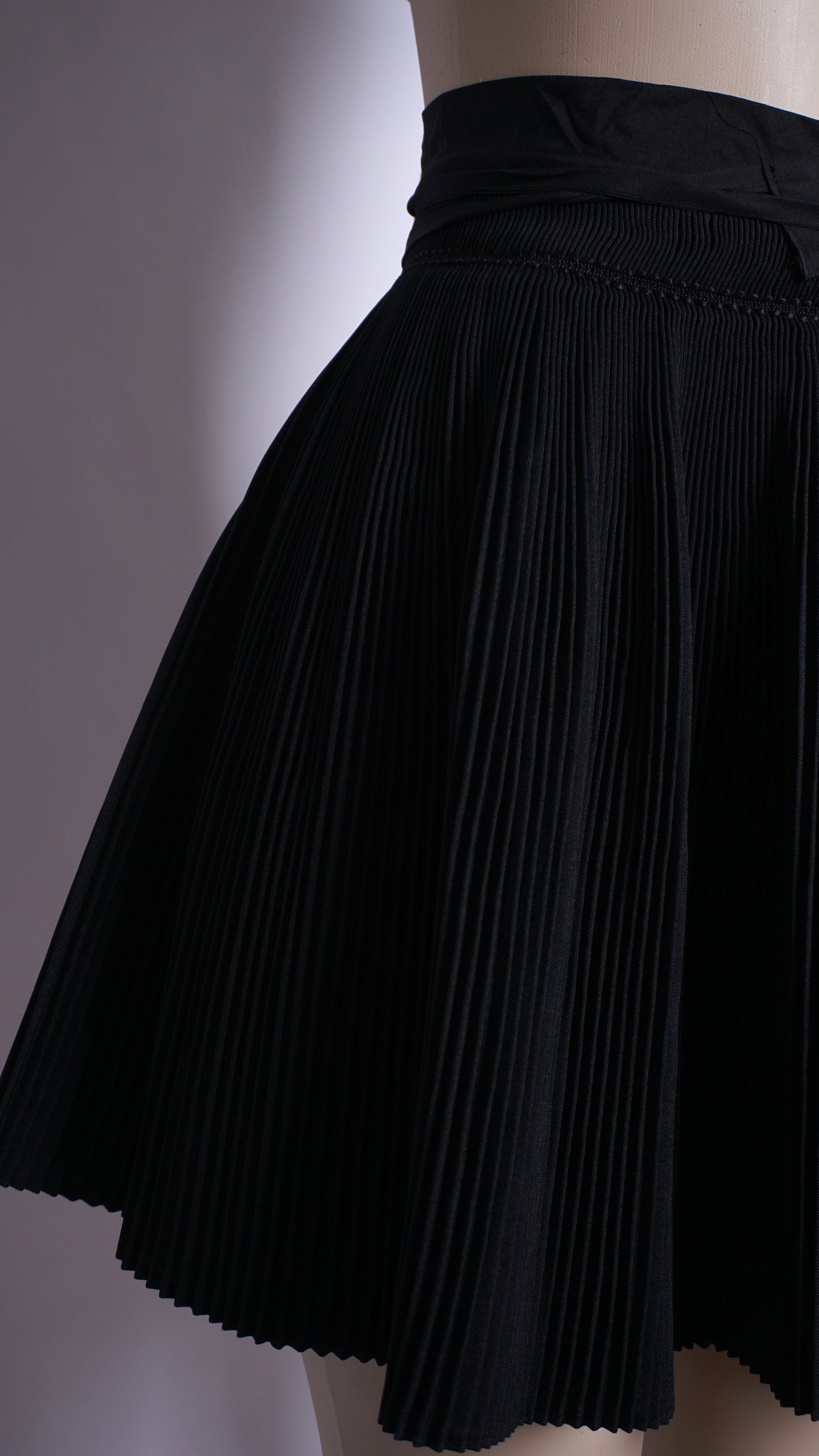 Pleated Black Skirt