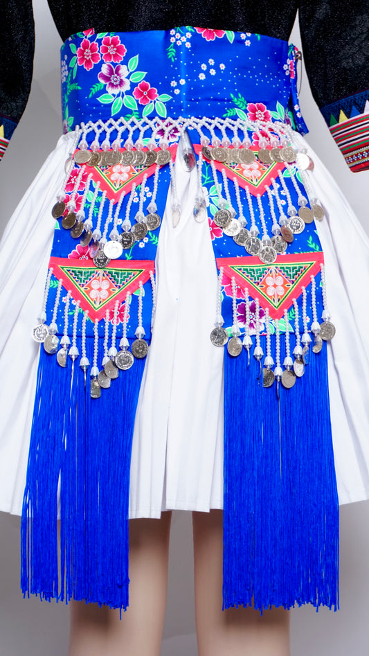 Blue Floral Hlab Siv Money-Qwj