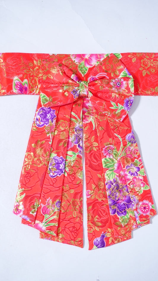 Red Bow Floral Hlab Siv
