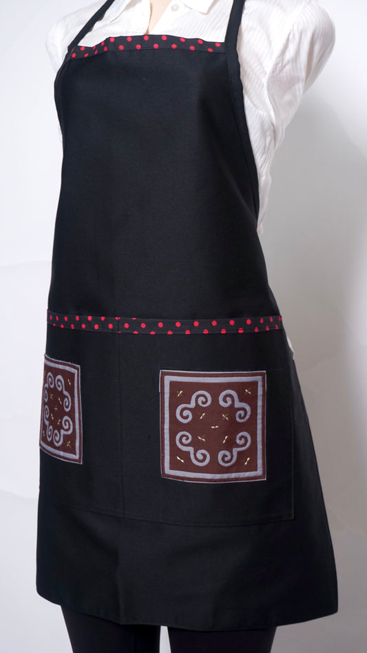 Brown/Green Apron
