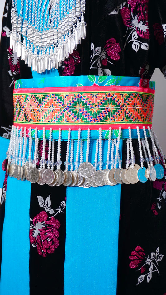 Light Blue Floral Hlab Siv Money- Star Flower