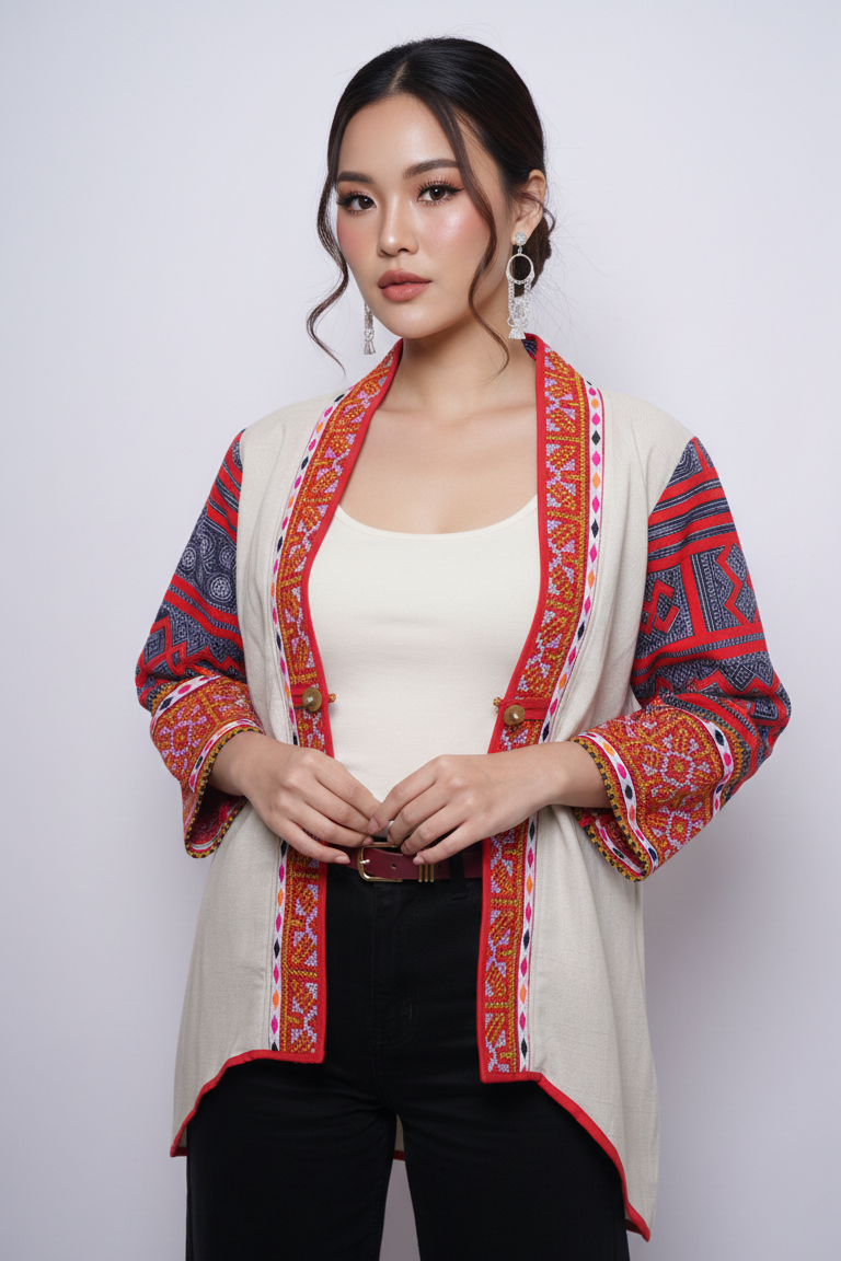 Hiand Cape set combinaison [U-3] ハイアンド Hill Tribe High-Low Cardigan (38