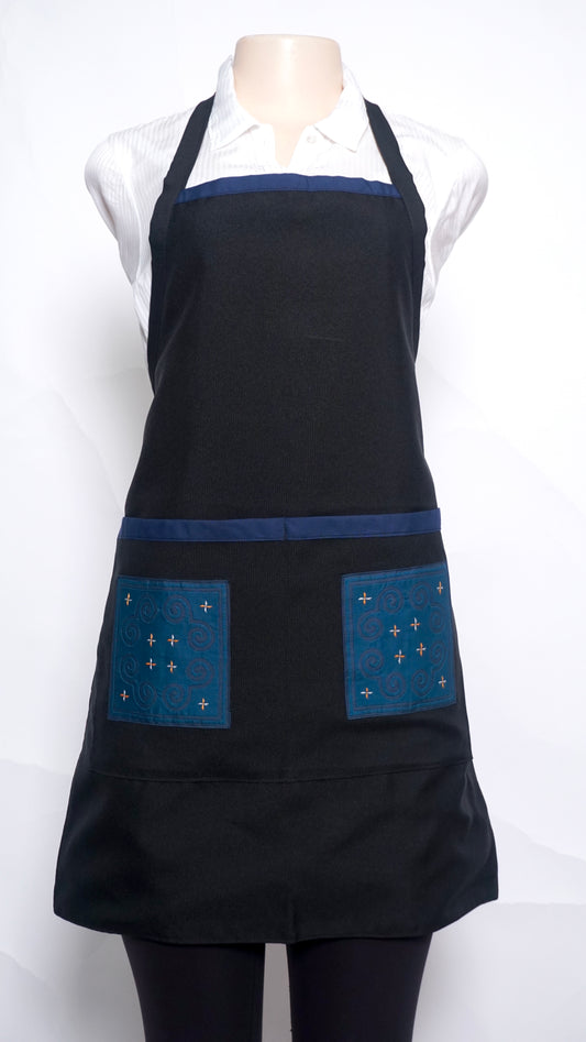 Navy Blue/ Teal Apron