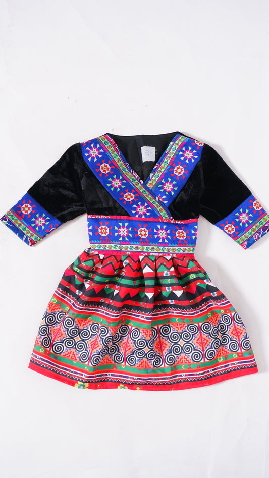 One Piece Hmong Girl Dress-Qwj