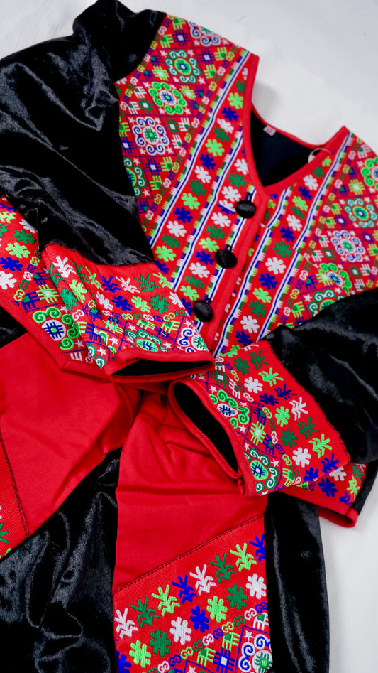 Long Sleeves Red Set (28")