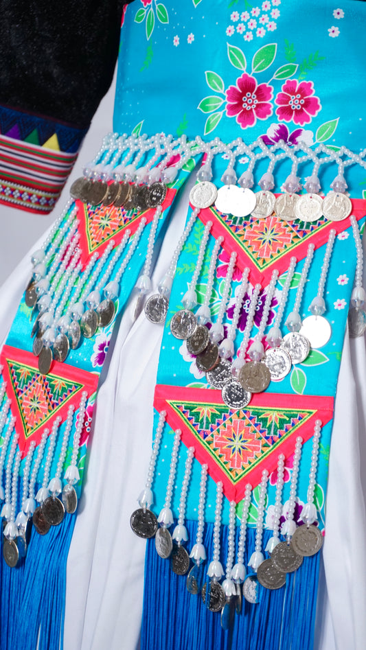 Light Blue Floral Hlab Siv Money-Diamond