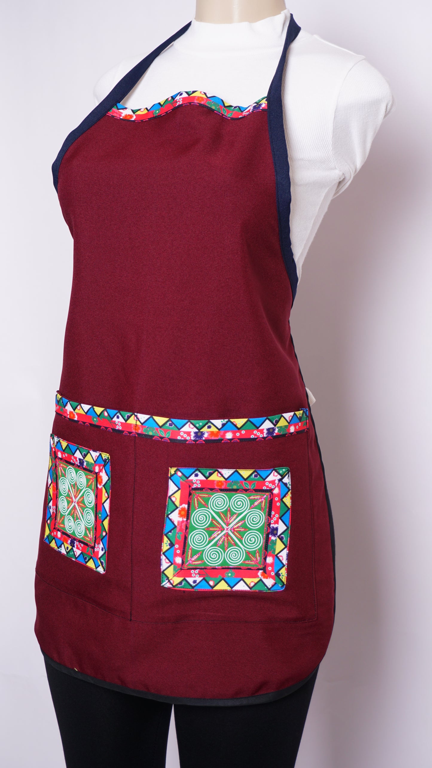 Burgundy Apron