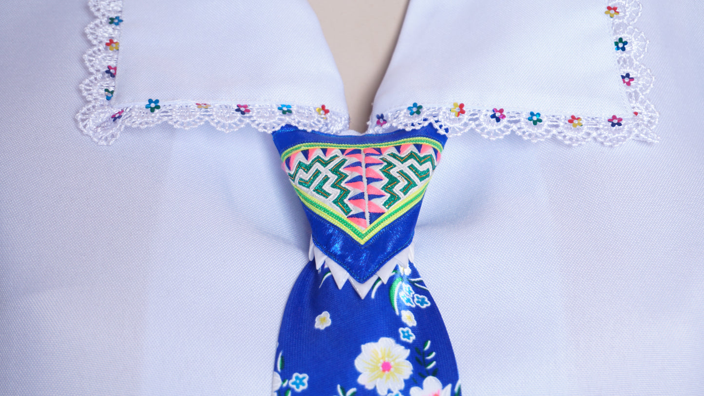 Women Blue Tie