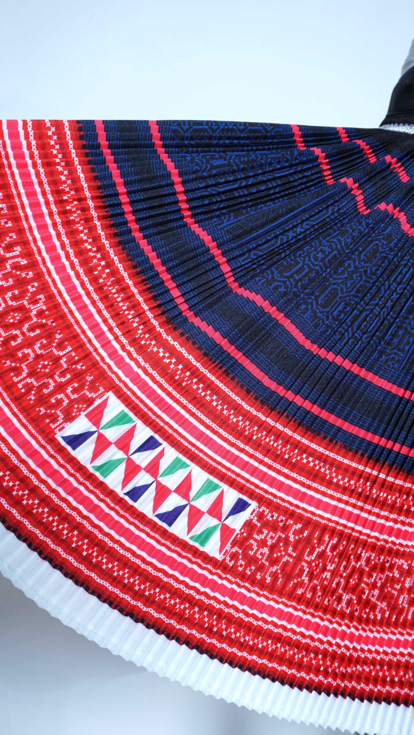 Printed Plain Fan Skirt (40x20)