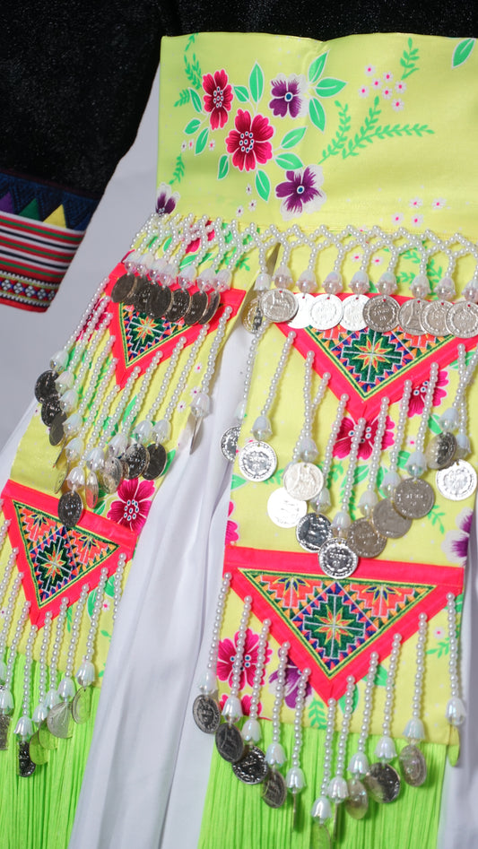 Neon Yellow Floral Hlab Siv Money- Diamond