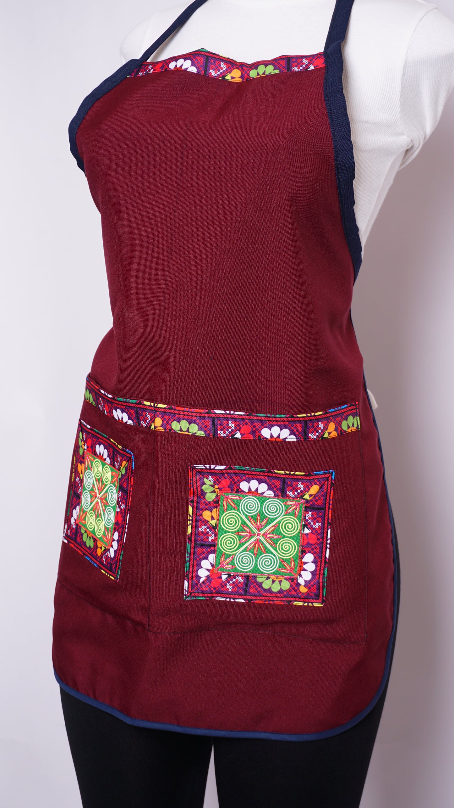 Burgundy Apron