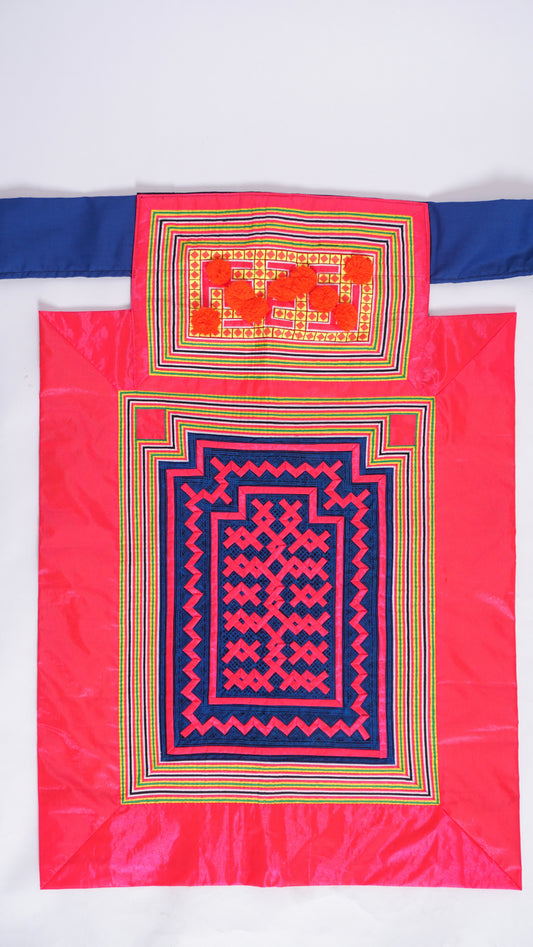 Handmade Hmong Baby Carrier- Pink