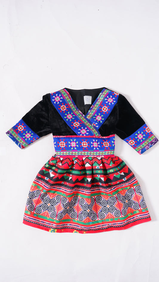 One Piece Hmong Girl Dress-Qwj