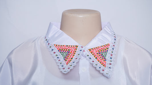 Women Collar Shirt Pajntaub Mos (50")