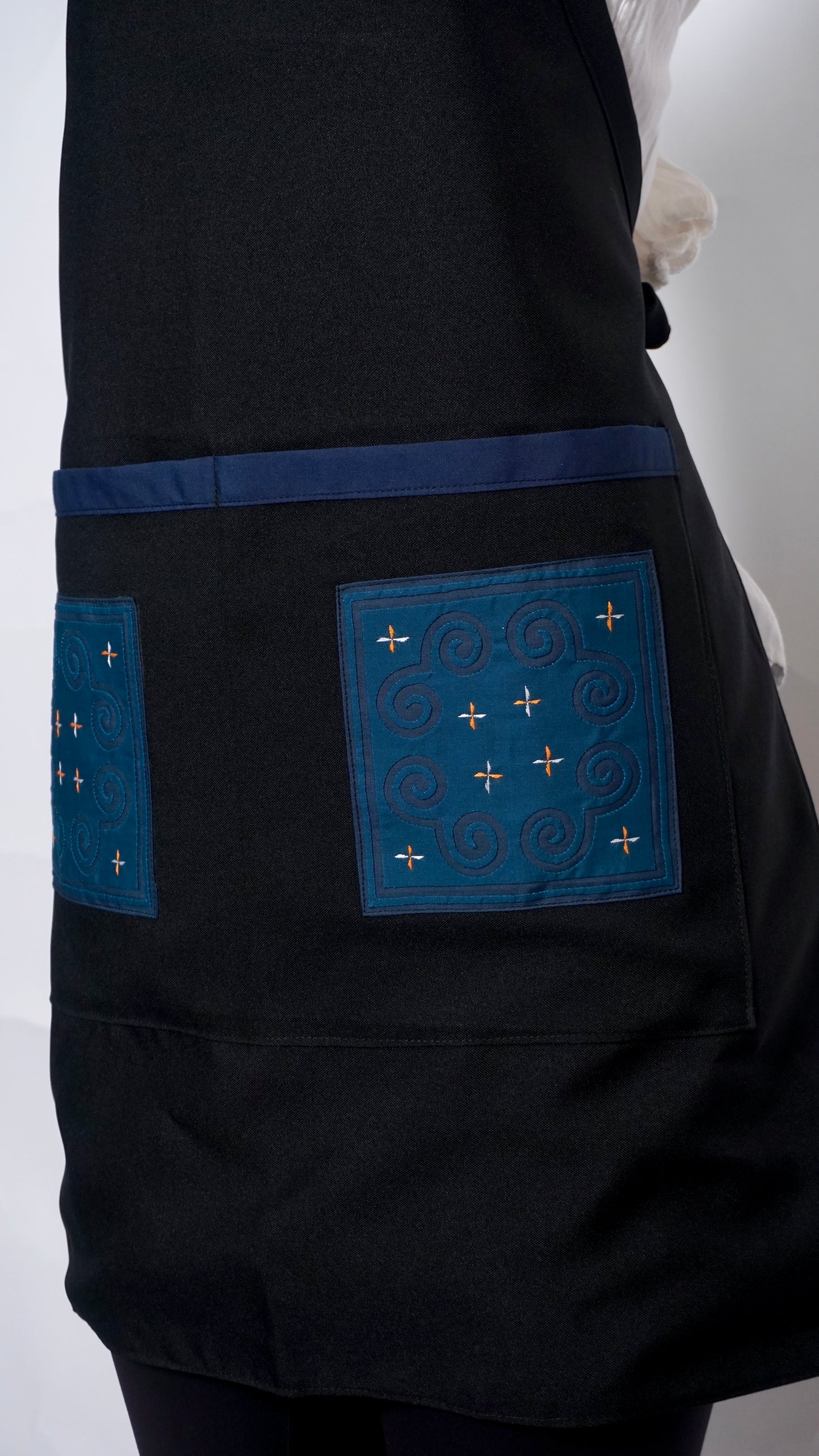 Navy Blue/ Teal Apron