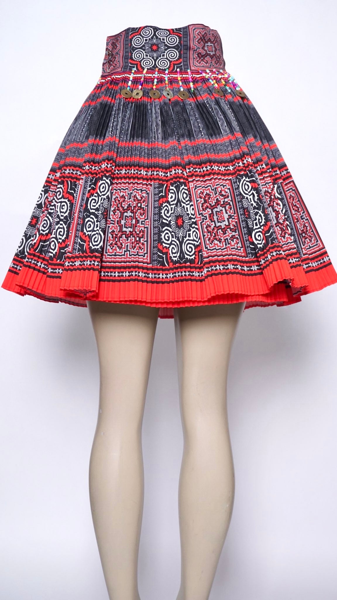 Printed Skirt Red