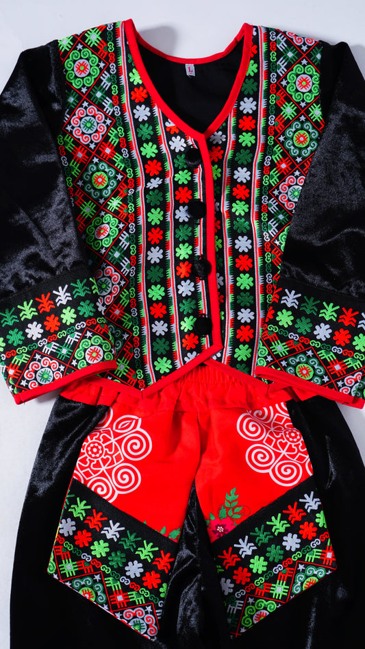 Long Sleeves Green Set (28")