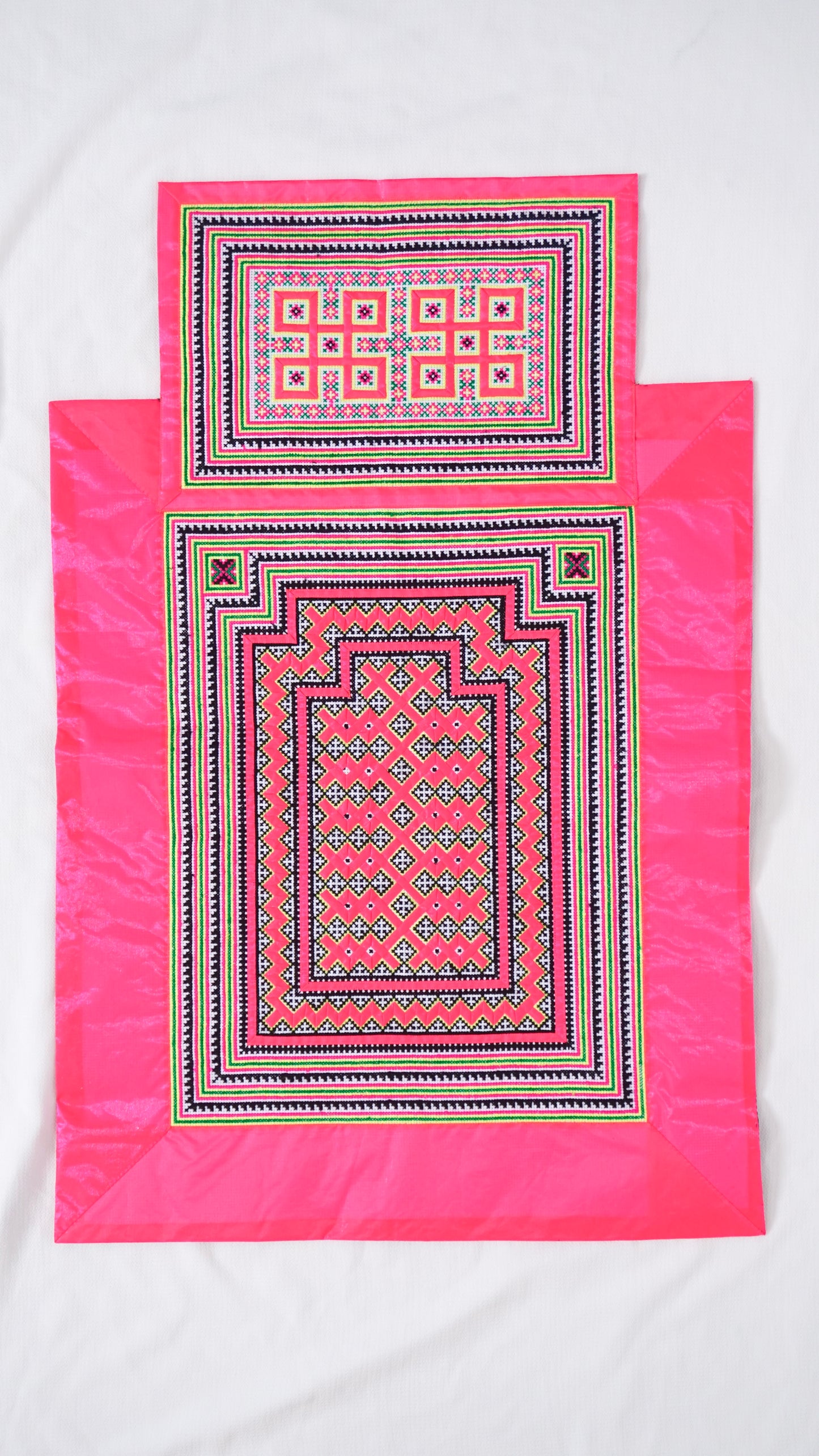Handmade Hmong Baby Carrier- Pink