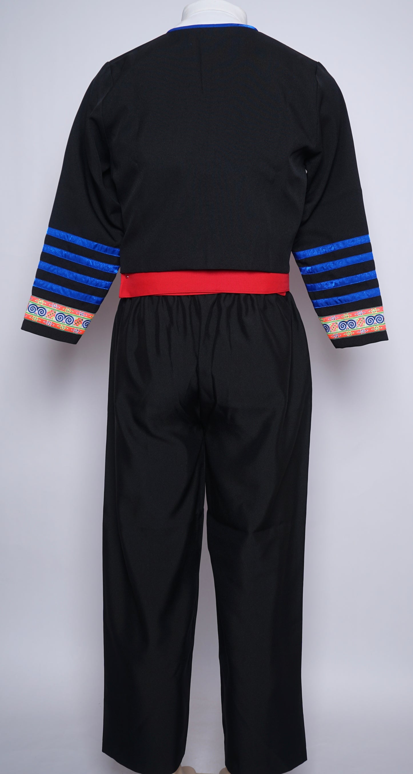 Men Hmong Txaij Set-Neon Pink Trim (44")