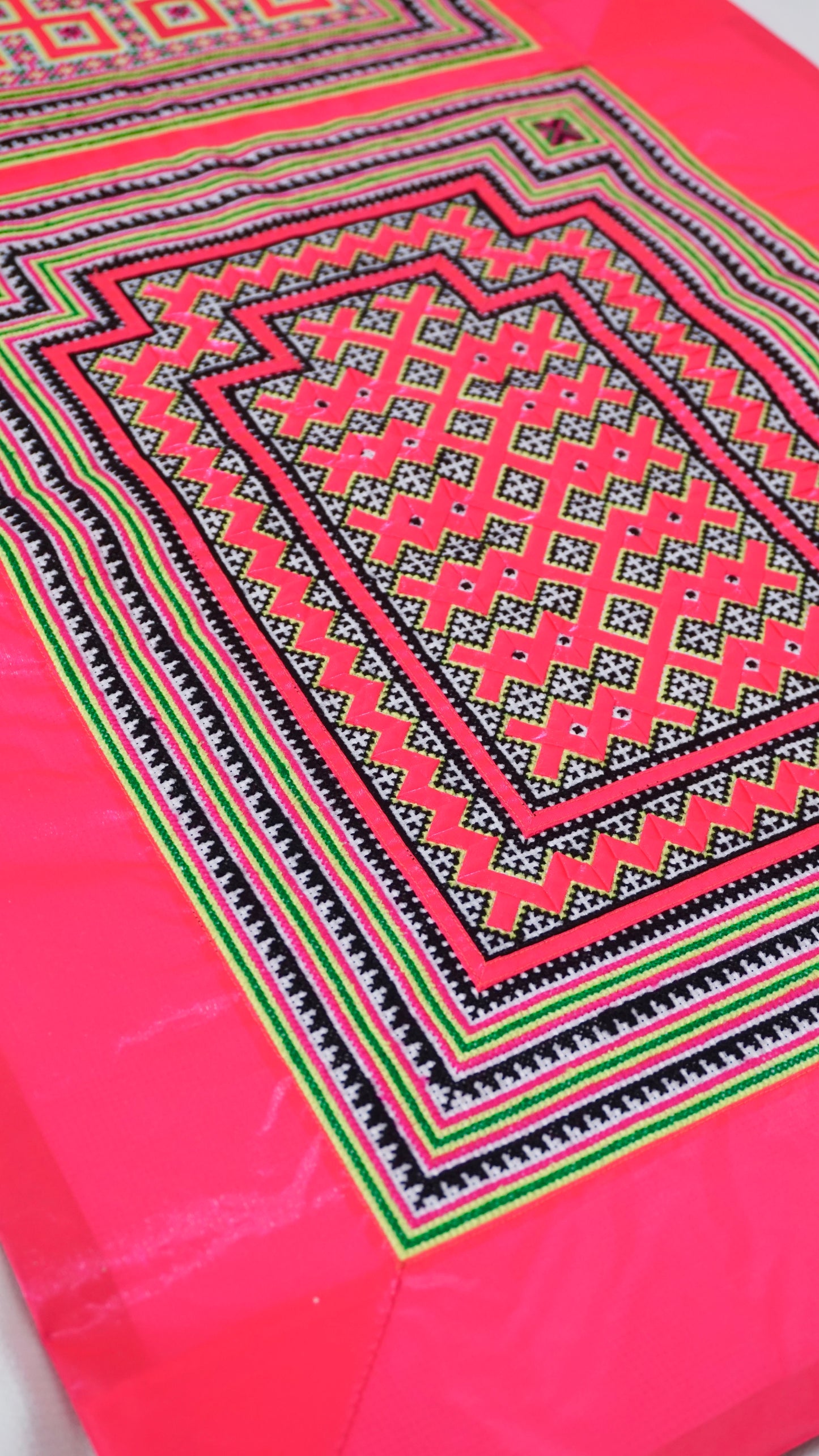 Handmade Hmong Baby Carrier- Pink