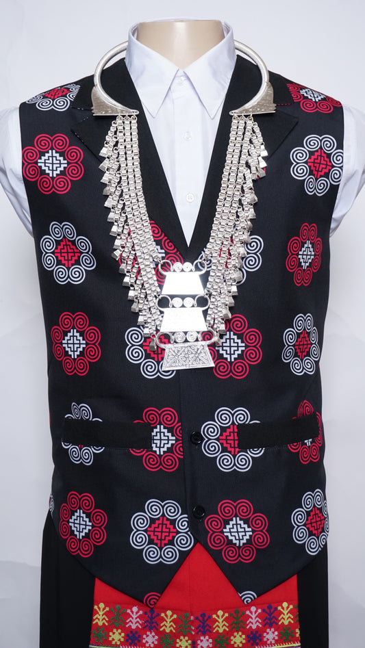 Printed Hmong Vest
