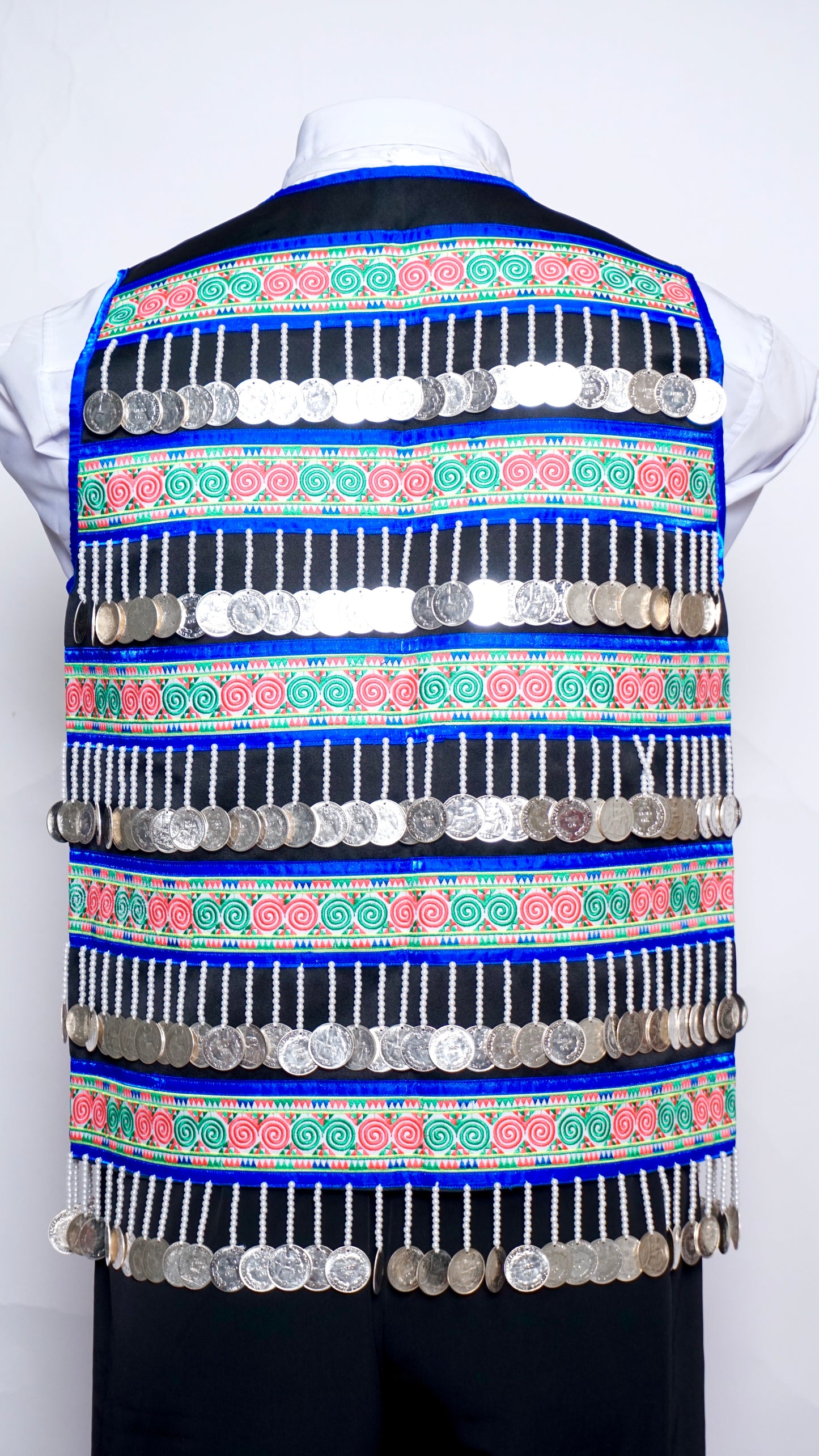 Machine Sew Money Vest-Blue